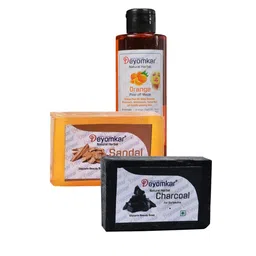 Deyomkar Herbal Orange Peel Of Mask with Sandalwood And Charcoal Soap Combo-42