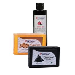 Deyomkar Herbal Onion Oil with Sandal Wood & Charcoal Soaps-49