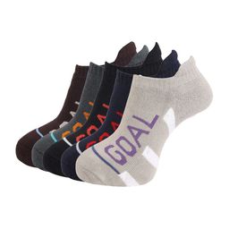 Dollar Socks Men Pack of 5 Grey & White Patterned Ankle Length Socks-23