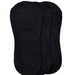 MARC Men Pack Of 3 Black Solid Socks With Anti Slip Grip-24