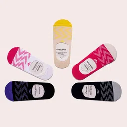 Cotstyle Men Pack Of 5 Patterned Shoe Liners Socks-28