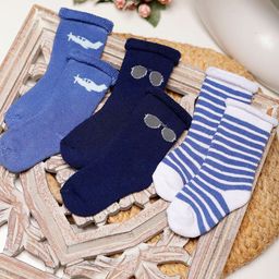 PASSION PETALS Infants Boys Set Of 3 Ankle-Length Socks-image-70