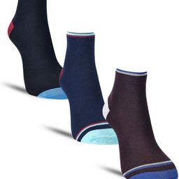 Dollar Socks Men Pack of 3 Colourblocked Cotton Above Ankle-Length Socks-image-36