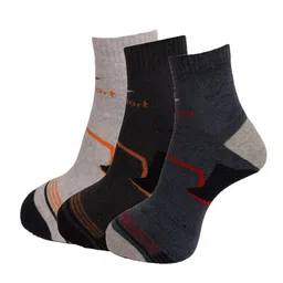Dollar Socks Men Pack Of 3 Assorted Cotton Above Ankle-Length Socks-image-93