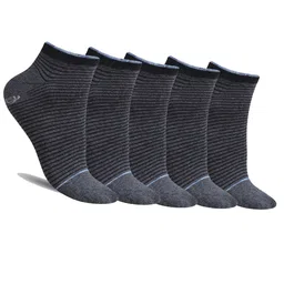 Dollar Socks Assorted Pack Of 5 Sweat Absorbency Cotton Above Ankle-Length Socks-picture-13