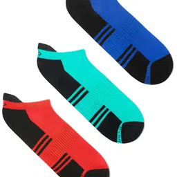 Dynamocks Men Pack Of 3 Colourblocked Bamboo Ankle-Length Socks-image-95