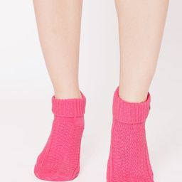Bharatasya Women Pink Solid Ankle-Length Socks-image-11