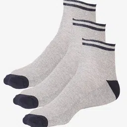 Bodycare Men Pack Of 3 Cotton Ankle-Length Socks-picture-31