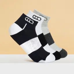Ajile by Pantaloons Men Pack Of 3 Colourblocked Ankle-length Socks-image-66