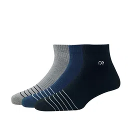 Peter England Men Pack of 3 Above Ankle-Length Striped Cotton Socks-image-56
