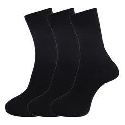 Dollar Socks Men Pack of 3 Full Length Black Socks-53