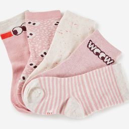 Domyos By Decathlon Infant Boys Pack Of 5 Above-Ankle Length Socks-19