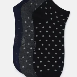 CRUSSET Men Pack Of 3 Patterned Assorted Ankle Length Socks image 4