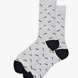 Soxytoes Men Patterned Comfortable Cotton Calf Length Socks-18