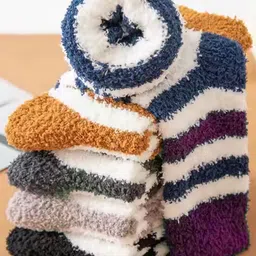 FIMS Women Pack Of 6 Assorted Woolen Calf Length Socks-46