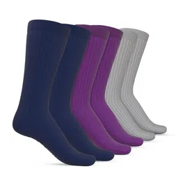 TalkingSox Set Of 3 Striped Calf Length Crew Socks-image-12