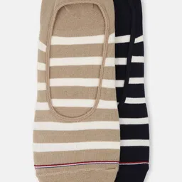 Tommy Hilfiger Men Pack Of 2 Striped Shoe Liner Socks-image-71