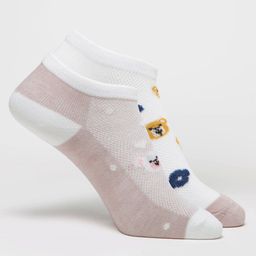 J Style Women Pack Of 2 Patterned Shoe Liners Socks-image-14