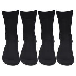 Bonjour Men Set of 4 Black Socks-26