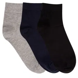 N2S NEXT2SKIN Men Pack Of 3 Multicoloured Ankle-Length Cotton Socks-16