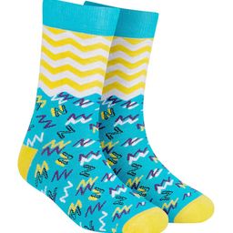 Dynamocks Unisex Pack Of 2 Multicoloured Patterned Urbane & Jolly Calf Length Socks image 4