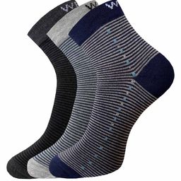 WROGN Men Pack of 9 Patterned Ankle-Length Socks image 3
