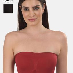 mod & shy Women Pack Of 2 Solid Non-Wired Non Padded Bandeau Bra-10