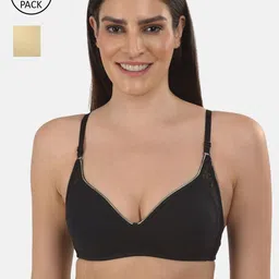 mod & shy Pack Of 2 Assorted Non-Wired Non-Padded Anti-Microbial T-Shirt Bras-11