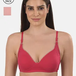 mod & shy Women Pack Of 2 Solid Non-Wired Non Padded T Shirt Bra-11