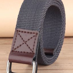 ZORO Men Green Textured Canvas Belt-17