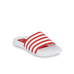 Carlton London sports Men White & Red Striped Sliders-picture-45