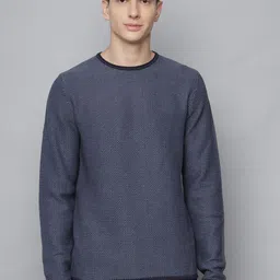 LINDBERGH Men Navy Blue Pullover Sweater-image-66