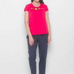 AV2 Women Red & Blue Pure Cotton Maternity Night suit-image-34