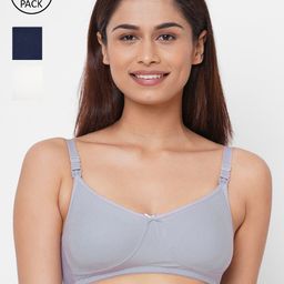 Inner Sense Navy Blue & Lavender Solid Non-Wired Non Padded Maternity Sustainable Bra IMB005D_5E_5F-image-71