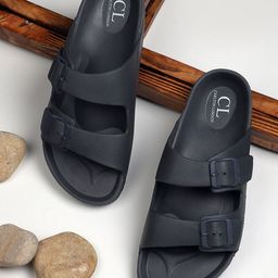 Carlton London Men Grey Sliders-picture-23