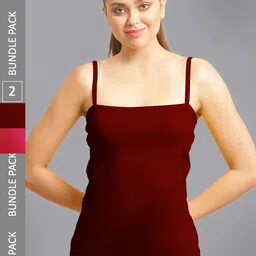 FBAR Pack Of 2 Non-Padded Skin Friendly Camisoles-image-55