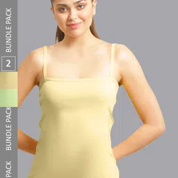 FBAR Pack Of 2 Non-Padded Pure Cotton Camisoles-image-76
