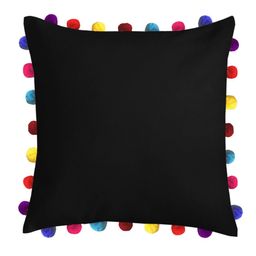 Lushomes Black & Yellow Square Cushion Covers-50