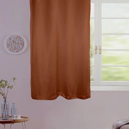 Lushomes Brown Satin Window Curtain-image-54