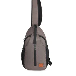 Fly Fashion Unisex Grey & Black Solid Backpack-image-113