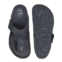 Carlton London Men Grey Thong Flip-Flops image 2