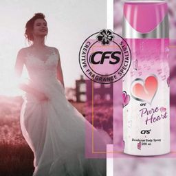 CFS Afghano EDP Long Lasting Perfume & Pure Heart Pink Deodorant Body Spray - 300ml image 5