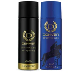 Denver Men Set of Caliber & Goal Deodorant Body Sprays - 200ml Each-25