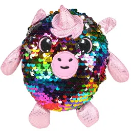SCOOBIES Kids Black & Pink Embellished Dreamy Star Unicorn Squishy-29