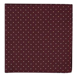 KOVOVE Men Maroon Polka Dot Printed Pocket Square-image-9