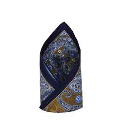 Van Heusen Men Blue & Beige Printed Pocket Square-21