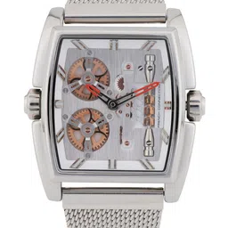French Connection Men Skeleton Dial & Stainless Steel Bracelet Style Straps Analogue Watch FCM02SM image 1