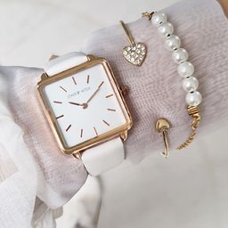 JOKER & WITCH Women White & Gold-Toned Dorothy Watch Gift Set JWBS443-image-99
