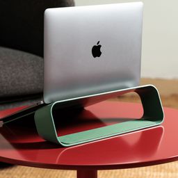 DailyObjects Arete Green Laptop Stand-14