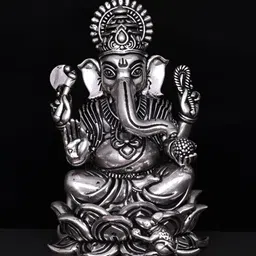 Exotic India Silver-Toned Religious Idol Showpiece-image-78
